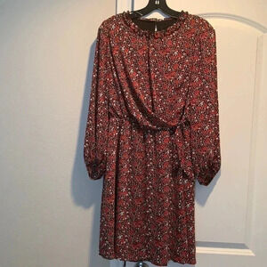 Banana Republic Dress Size 8 Red Floral NWT